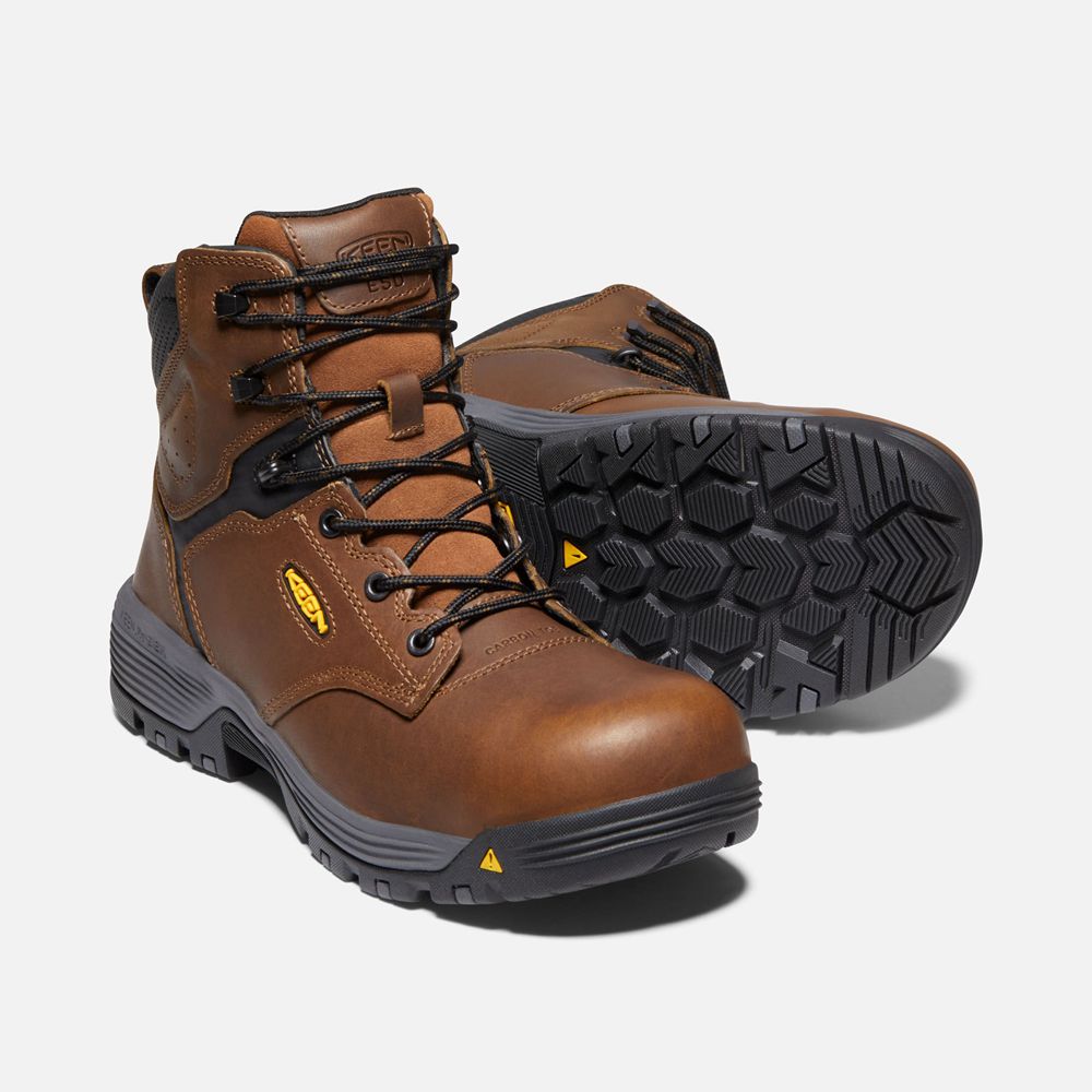 Botte de Travail Keen Homme Marron | Chicago 6\" Esd (Carbon-Fiber Toe) | JMCKT-6517